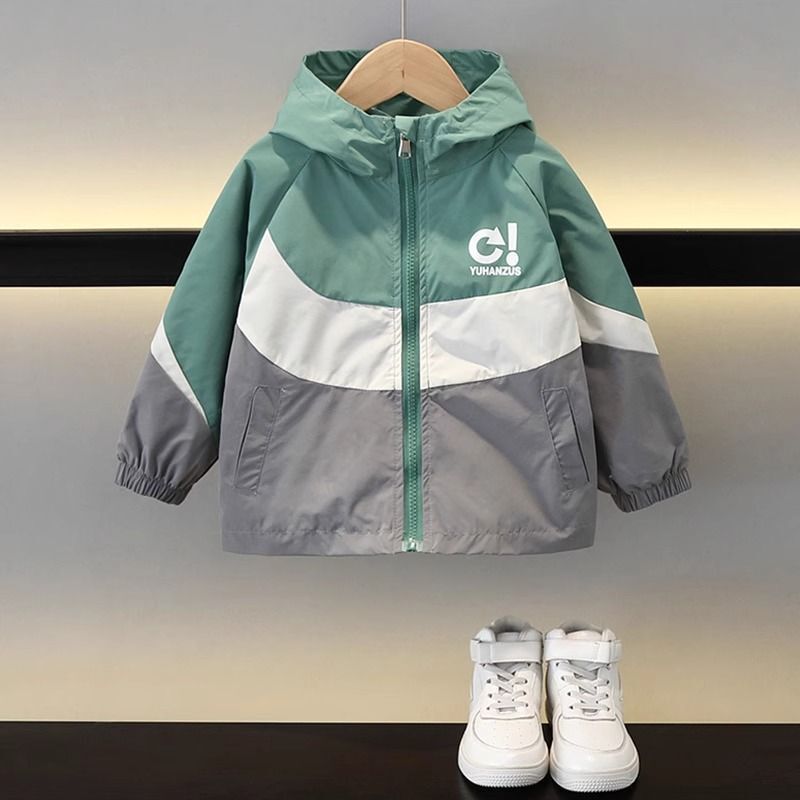 Boys' Jacket 2025 New Trendy Street-Style Autumn Top Stylish Children's Spring and Autumn Korean Version Windbreaker