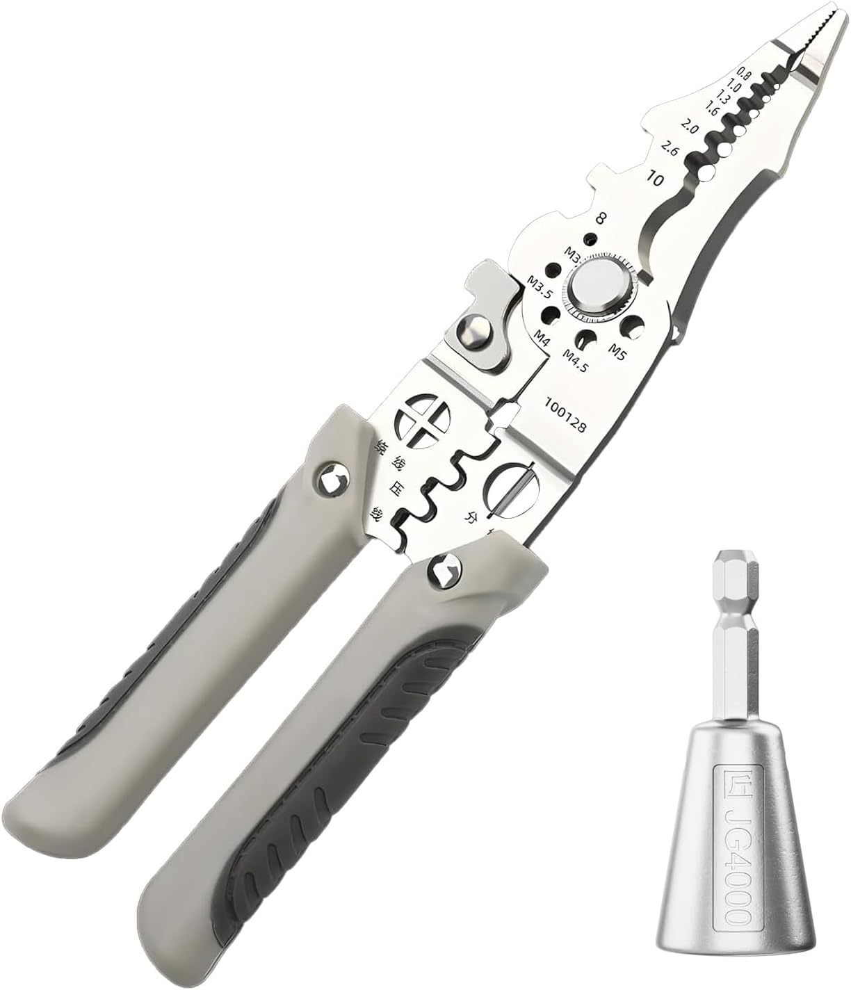 QIYANER Wire Stripper with Wire Twister Tool, 6-in-1 Multifu