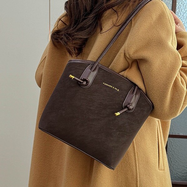 高级感复古托特包包女士2024新款大容量手拎包休闲通勤腋下单肩包