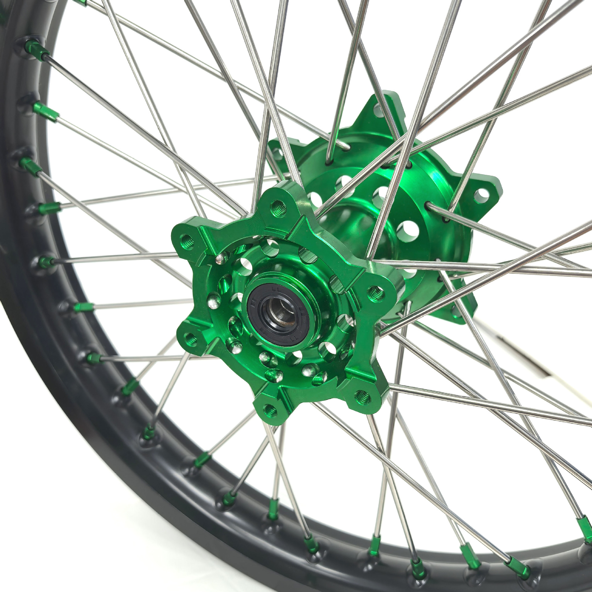 Off-Road Motorcycle Modification Accessories Suitable for Kawasaki Klx230 Front and Rear Wheel Frames, Hubs, Rims and Rim Assemblies
