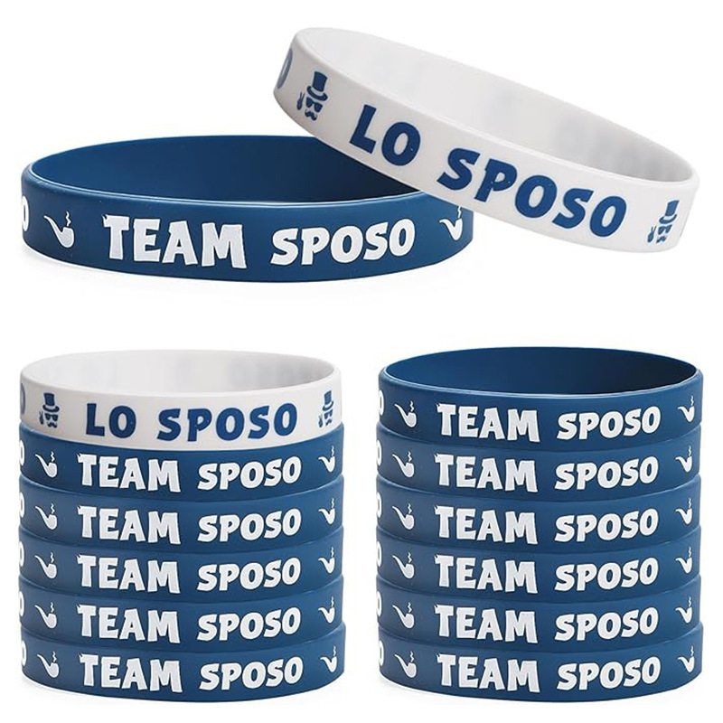 Equipo de boda italiano transfronterizo ahora pulsera de silicona despedida de solteros para hombres pulsera padrino