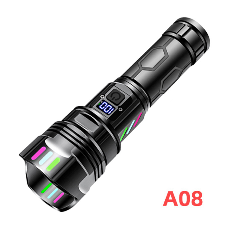A08에는 [26650 배터리 * 1 + USB 충전 케이블 컬러 박스]가 기본으로 제공됩니다.
