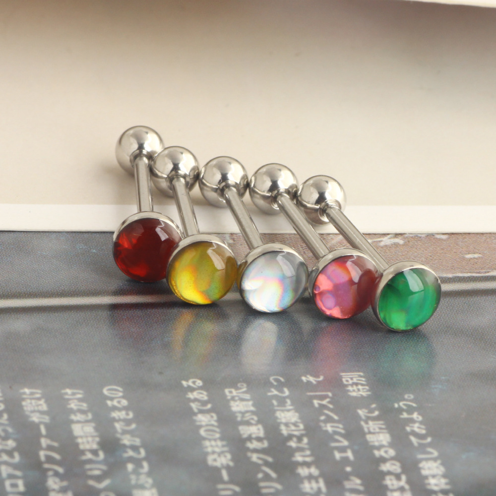 Labret piercing jewelry detail image