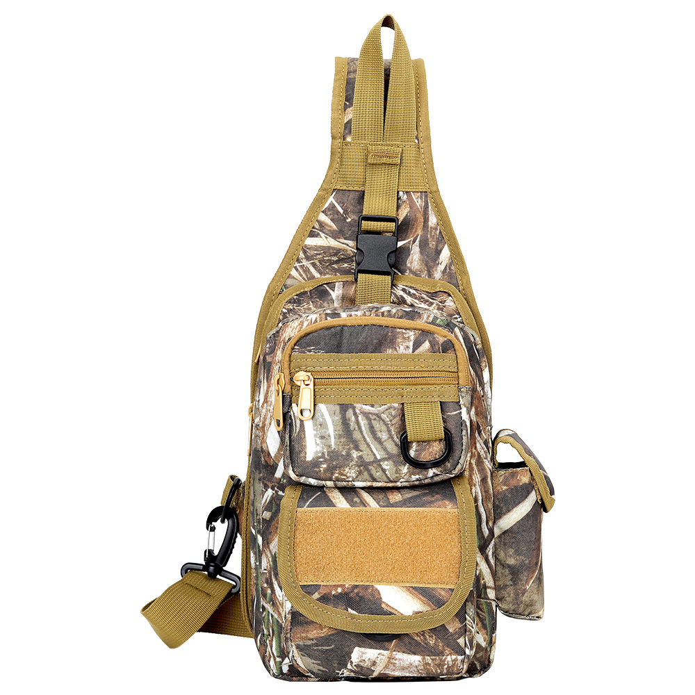 Bolso de pecho para deportes al aire libre para hombre, camuflaje militar con funda de liberación rápida, bolso de pecho táctico, bolso cruzado de tela Oxford impermeable