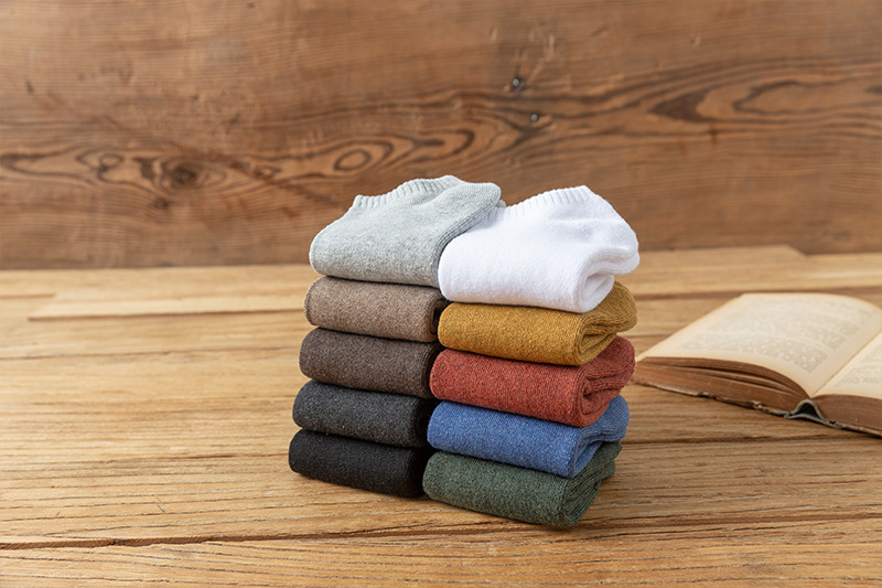 Calzini invisibili autunnali e invernali da donna, calzini in cotone, suole in spugna spessa, tinta unita, calzini invisibili da barca, studenti, calzini casual bassi_voghion.com