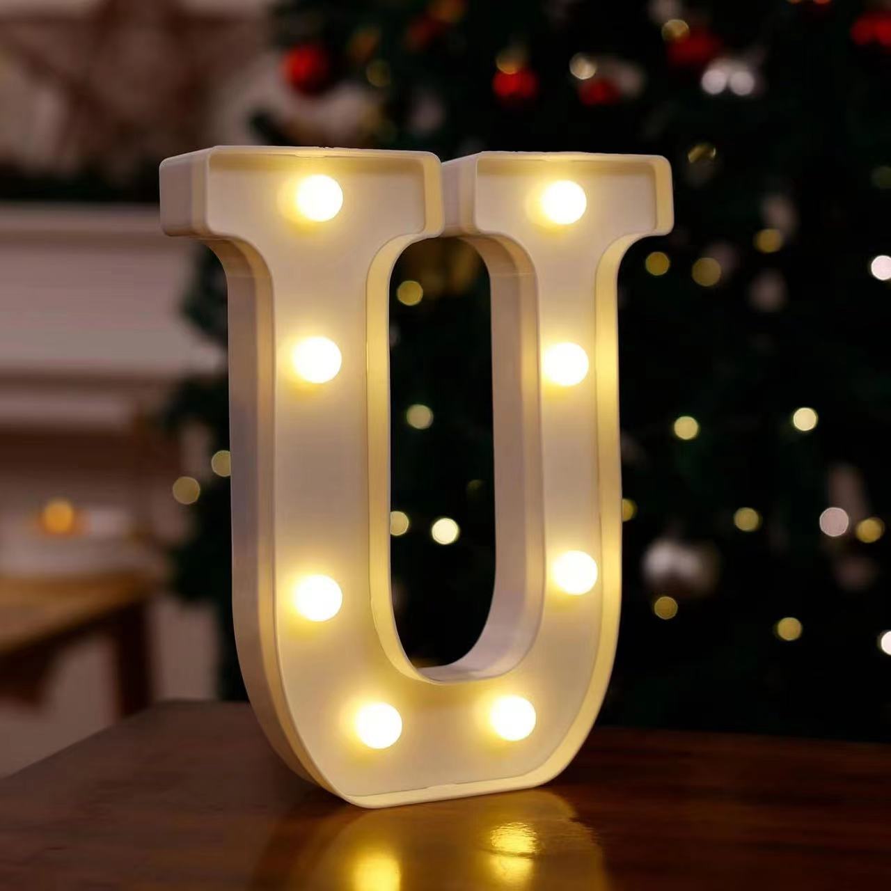 Lámpara LED de Letras y Números de PVC Decorativa para Fiestas y Bodas image 25