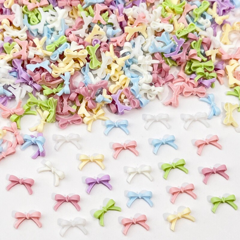 Wholesale Trendy Butterfly Bow Nail Art Accessories Large, Medium, Small Macaron Bow Tie DIY Nail Resin Decorations Wholesale Trendy Butterfly Bow Nail Art Accessories Large, Medium, Small Macaron Bow Tie DIY Nail Resin Decorations