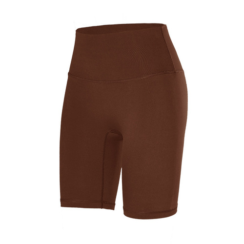 High-end women's yoga pants, tight-fitting sports five-inch shorts, running compression, invisible high-waist butt-lifting, outerwear fitness pants