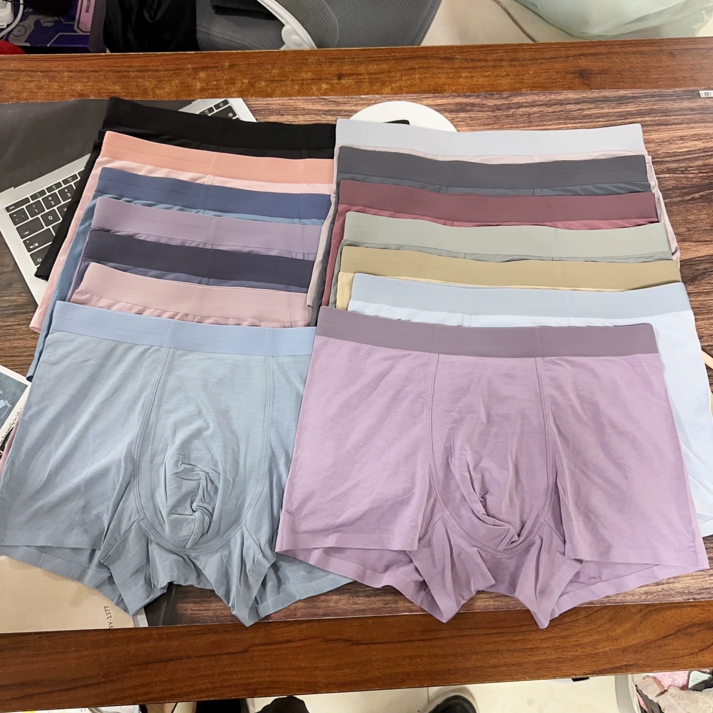 Трусики мужские 60 ультратонких орхидей Модельсанг шелк 5A антибактериальный дно без следов чистый цвет версия мужских боксов