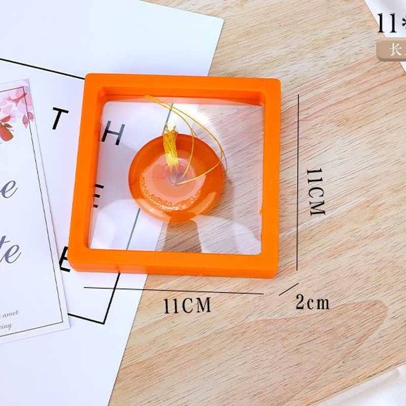 PE膜彩色耳饰首饰盒收纳盒防氧化便携耳环戒指项链饰品悬浮盒批发