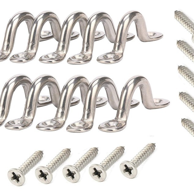 不锈钢 骆驼背 皮艇夹板环 船用五金件 紧固件 小把手 拉手