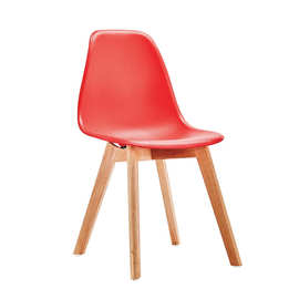 伊姆斯塑料餐椅北欧会议椅奶茶快餐厅椅子等位椅办公洽谈椅