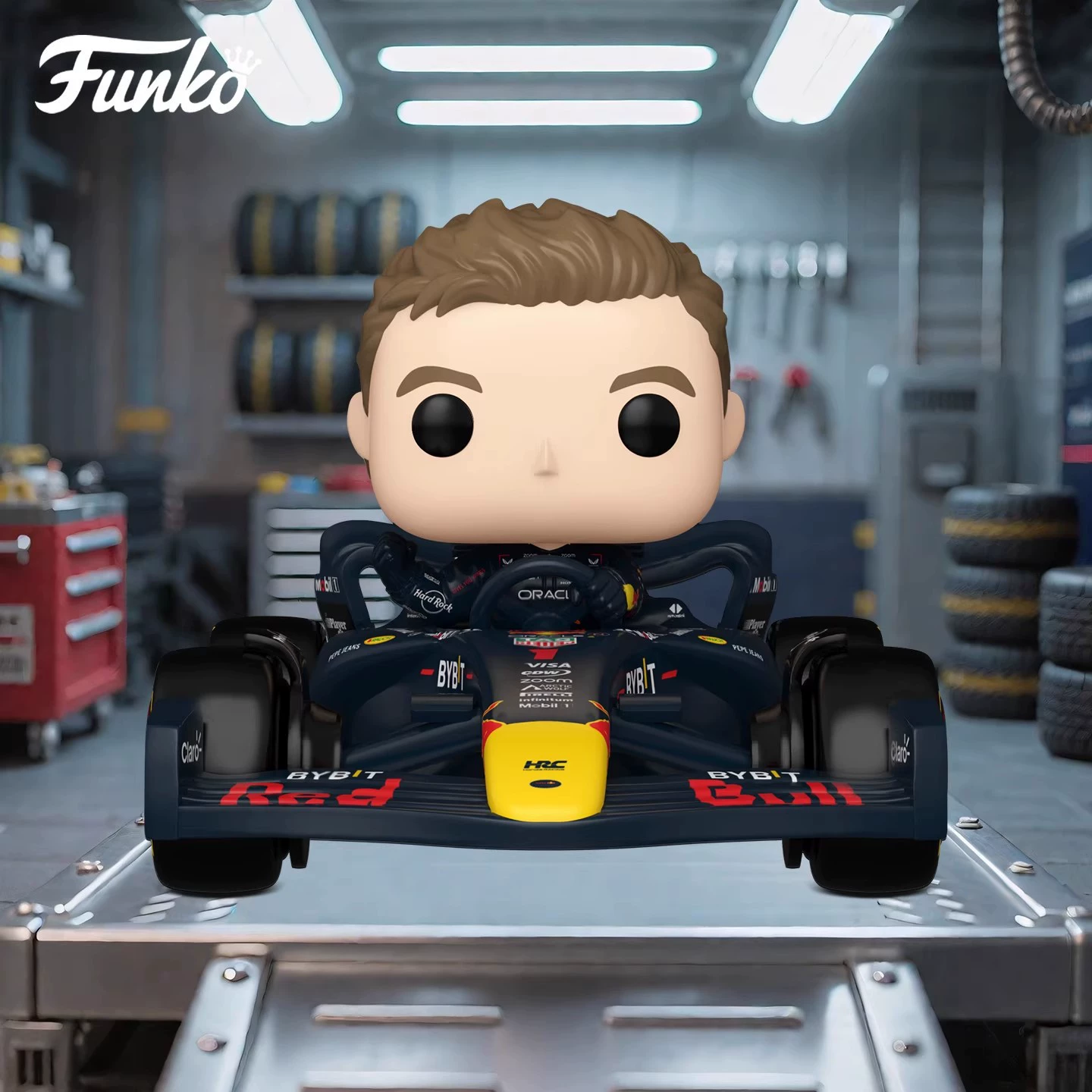 Коллекционная виниловая фигурка Funko POP Rides RB20, гоночный автомобиль в коробке, 1 шт.