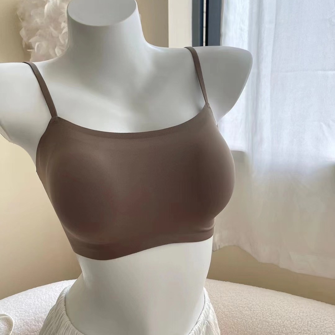 SL988 original de alta calidad sin costuras top de tubo anti-brillo camisola taza de una pieza ropa interior sujetador elástico