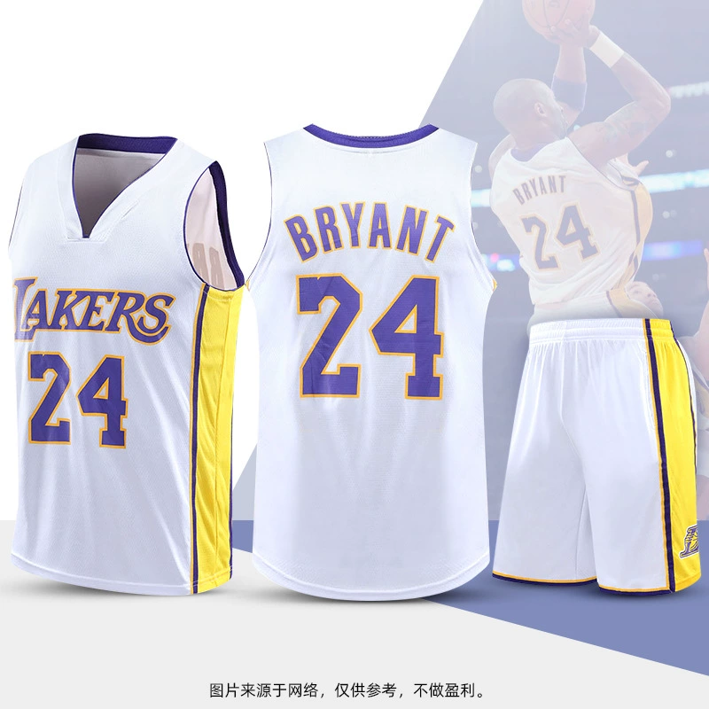 Детский комплект спортивной одежды для баскетбола Kobe No. 24 James 23 майка-корсет Джерси Уокер Дюрант Детский набор одежды баскетбол Men and Women Seal