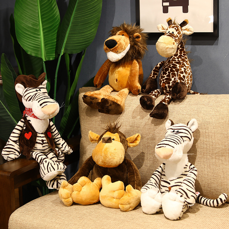 Nici Forest Animal Plush Toys Farm Friends Cross-Border Popular Lion and Tiger Plush Toys Wholesale Nici Forest Animal Plush Toys Farm Friends Cross-Border Popular Lion and Tiger Plush Toys Wholesale