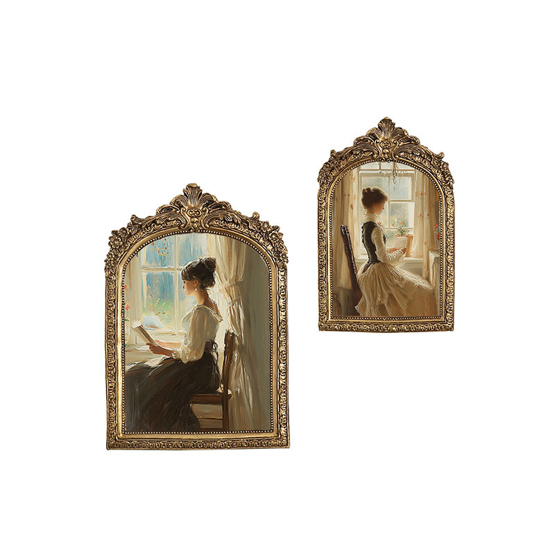 Table retro wall photo frame for bedroom