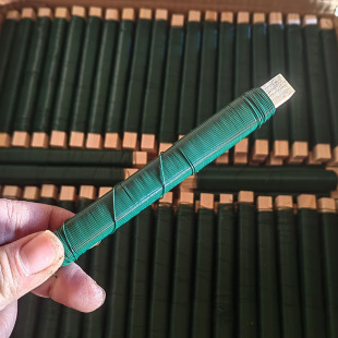 Garden Plant Binding and Fixing Dark Green Lacquered Small Shaft Wire Wooden Stick Colorful Metal Wire Creative Flower Binding Wire
