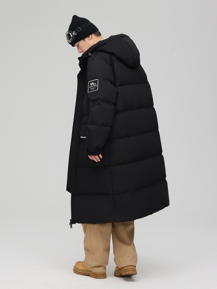 Solid color universal keep warm trend fashionable men's down jacket…