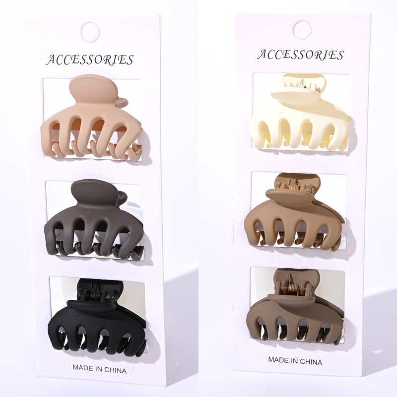 Cross-border hot new paw clip medium 4.5cm back half hair clip matte matte hair accessories for women