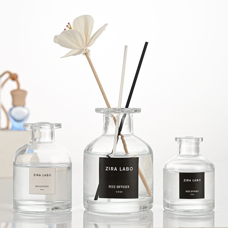 Spot 150ml Round Big Belly Aromatherapy Bottle Product Simple Perfume Bottle Indoor Fire-Free Rattan Fragrance Essential Oil