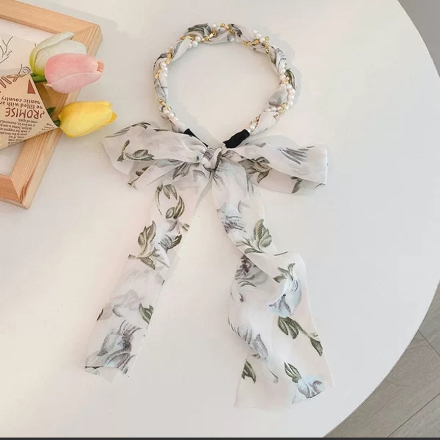 Xiangfei amantes de la tela accesorios para el cabello de alta apariencia de una sola pieza cinta de la diadema de perlas de Corea banda de pelo horquilla de hadas