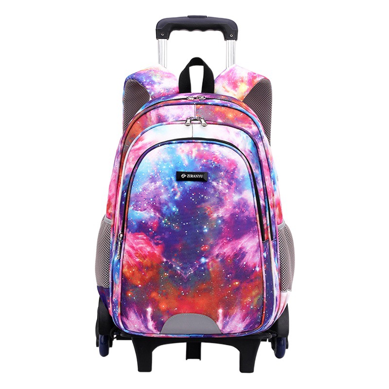 El bolso de escuela natural de la carretilla de los pescados para los estudiantes de la escuela primaria y secundaria la entrega caliente transfronteriza respirable de múltiples capas ligera de la capacidad grande se puede equipar del pequeño bolso