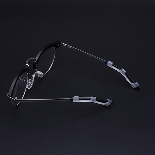 Glasses temple covers, soft silicone anti-slip cover, plate frame, temples decompression, anti-falling, anti-allergic rubber sleeves, ear pads, foot pads