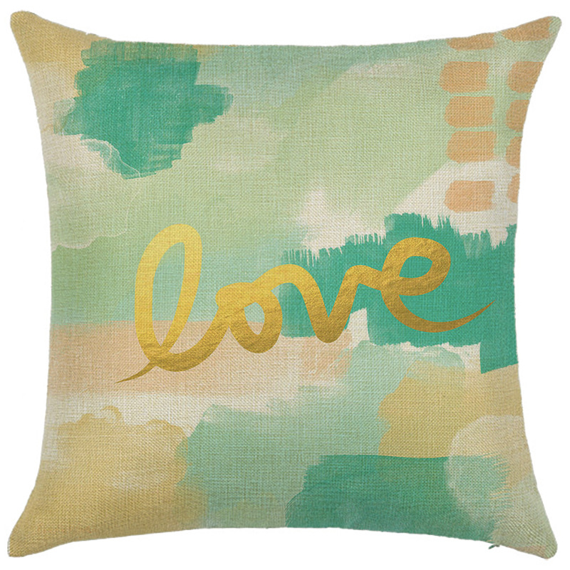 80g Weight Pillow Cases Home Textiles & Decor Type pillow case Event & Party Supplies Linen Material letter, Ocean Pattern Simple Style, Classic Style, Commute Style Simple Style Classic Style Commute Letter Ocean Linen Pillow Cases 6