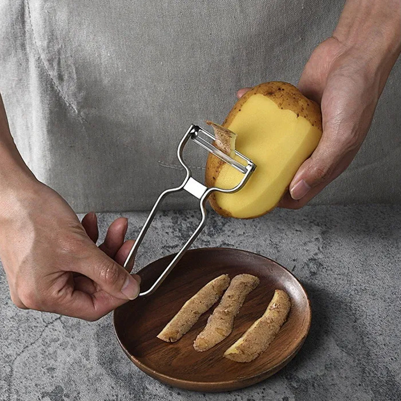 Nuevo cuchillo de peeling de acero inoxidable cuchillo de raspado de frutas multifuncional cuchillo de raspado doméstico cuchillo de raspado de cocina al por mayor