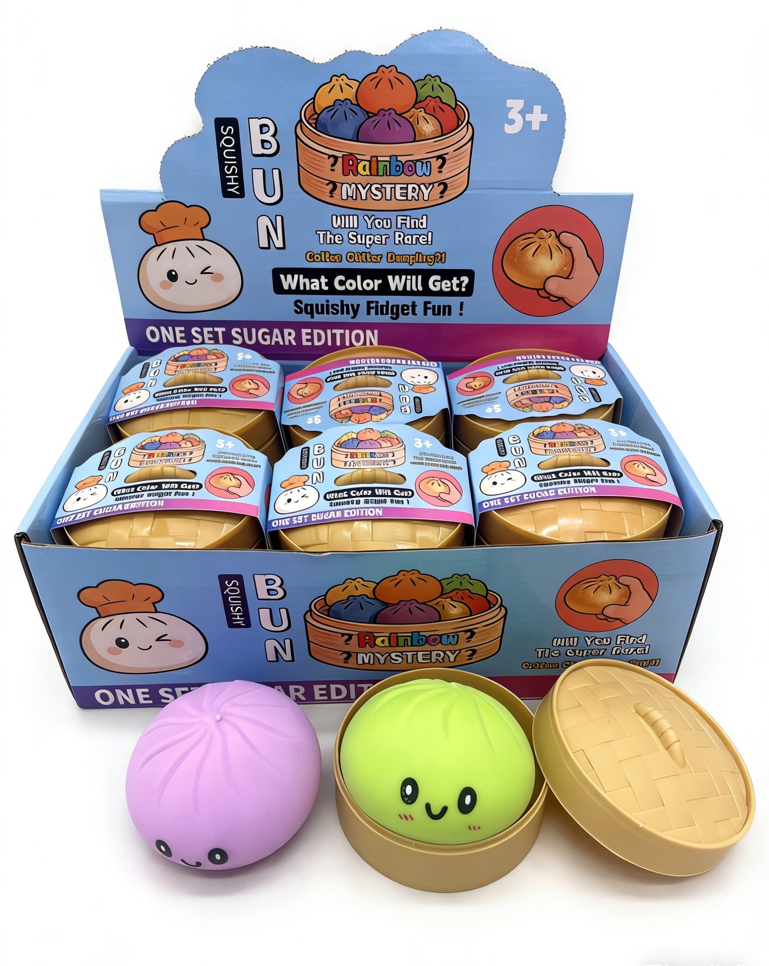 Bamboo de pellizco, suave, lindo, lento, rebote divertido, juguetes de pellizco de pellizco portátiles, adornos de oficina