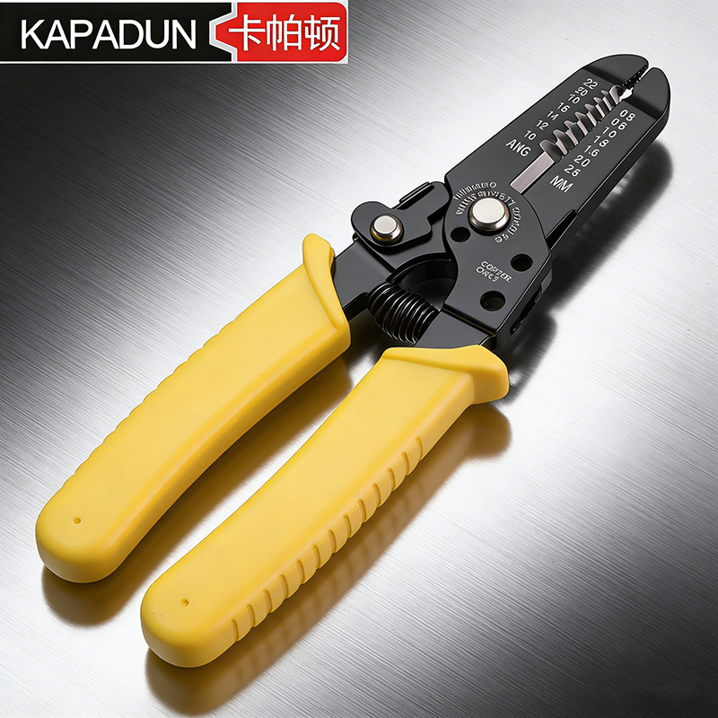 剥线钳剥线压线钳手动电缆电工使用扒线钳单色柄款耐用锰钢剪线