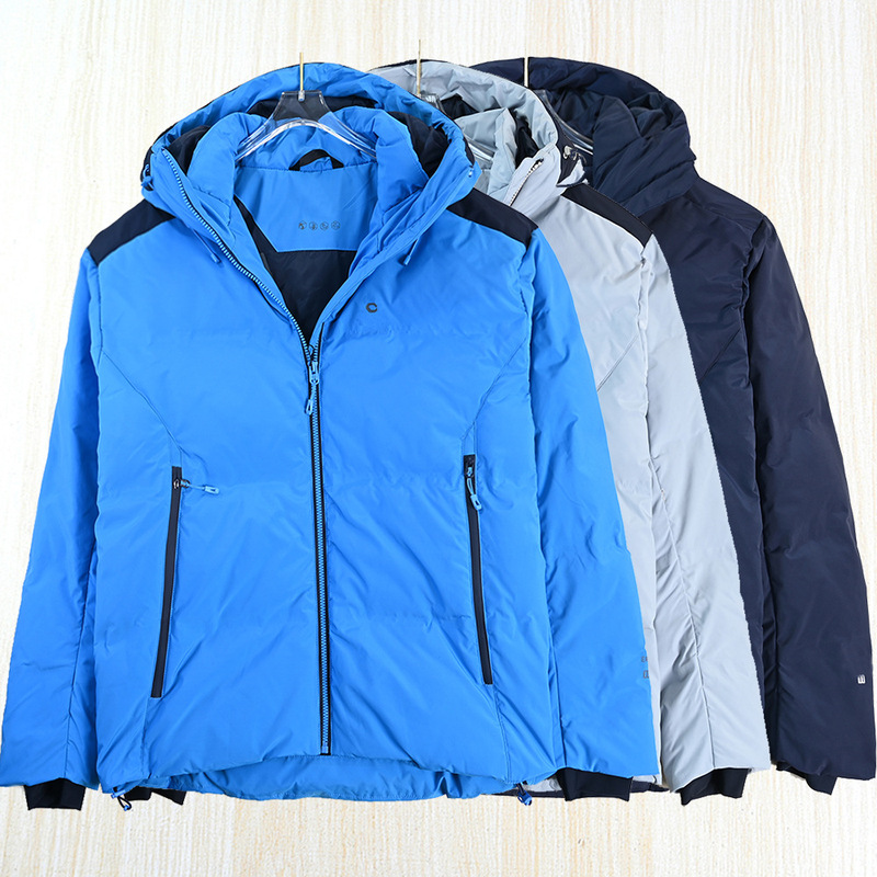 Men's and Women's 2511/17 90 White Goose down Outdoor Casual Windproof and Water-Repellent Hooded Fluffy Warm down Jacket