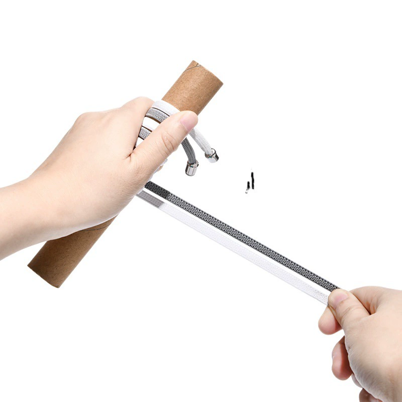 Алюминиевые металлические капсулы с эластичной цветной сеткой без шнурков Ленивые шнурки без шнурков без шнурков