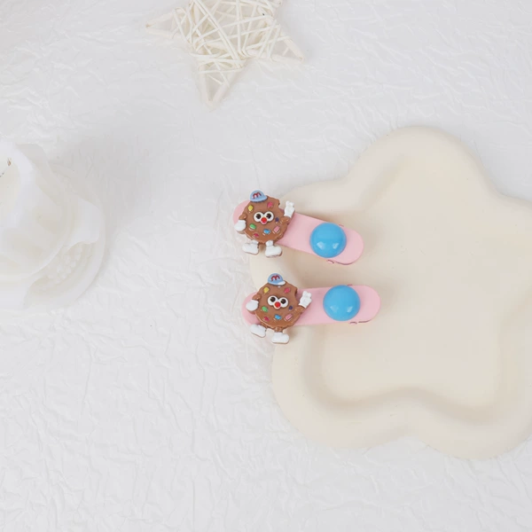 Round cookie jelly bean hairpins [pair of cardboard]