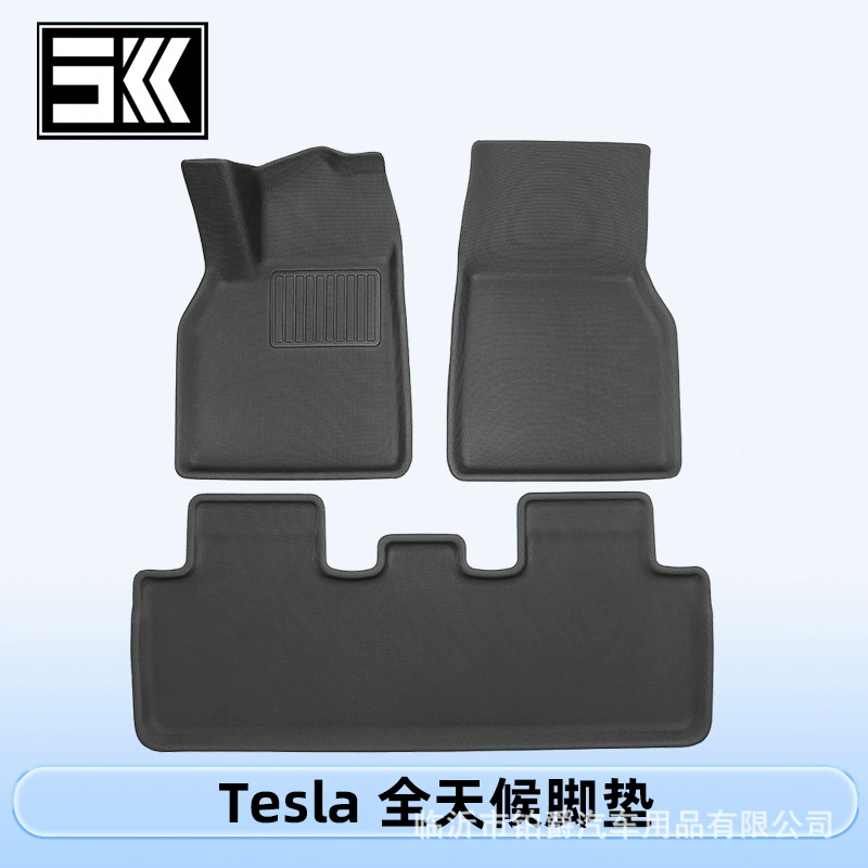 Подходит для Tesla Model Y/Model 3 2021-2025 годов выпуска, новые 3D коврики из всепогодного материала XPE.