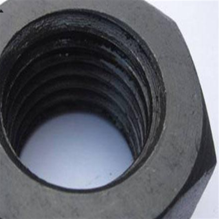Suministro de 8.8 grados de alta resistencia tuerca hexagonal gruesa tuerca hexagonal oxidación negrita acero al carbono hembra hexagonal