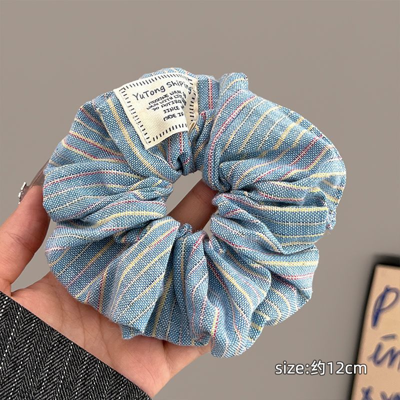 Sensación de la muchacha colorida banda de cabello intestino grueso de alta elasticidad duradera cuerda de cabello lindo cabeza de bola de goma red tocado rojo