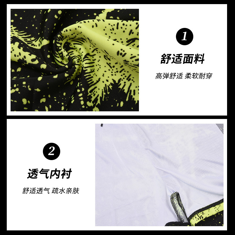 Traje de natación de playa de verano para nuevos hombres traje de equipo de natación de boxeador impreso de secado rápido de moda anti-vergüenza