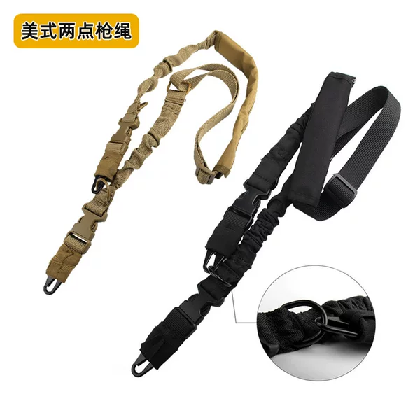 Outdoor CS Tactical Sling, American-style Two-point Gun Strap, Multifunctional Two-point Gun Strap for Military Enthusiasts and Shooting Enthusiasts