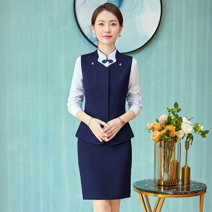 Seven Valley Niang Suit Vest Workwear Men's and Women's Professional suit Hotel Beautician Waiter Jewelry Store Customer Service Vest