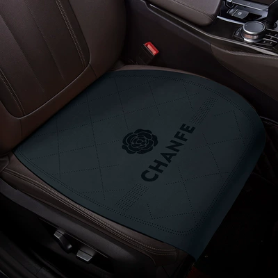 seasons universal suede small three-piece: Seat cushion, seat cover - camellia-a-dark-blue-front-row-single-piece