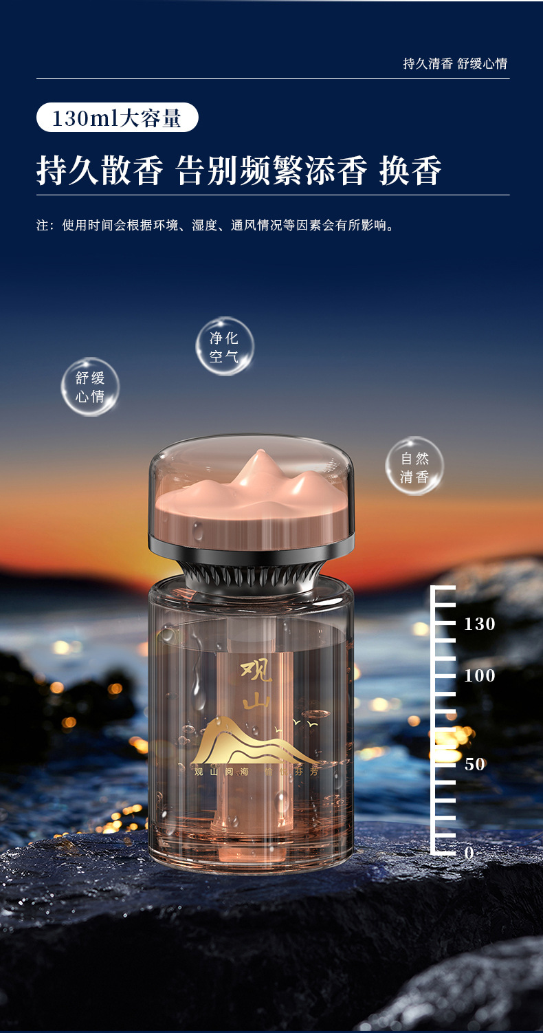 Guanshan Car Aromatherapy Advanced Sense Car Perfume Car Products Lasting Fragrance Without Fire Fragrance Jewelry Ornaments