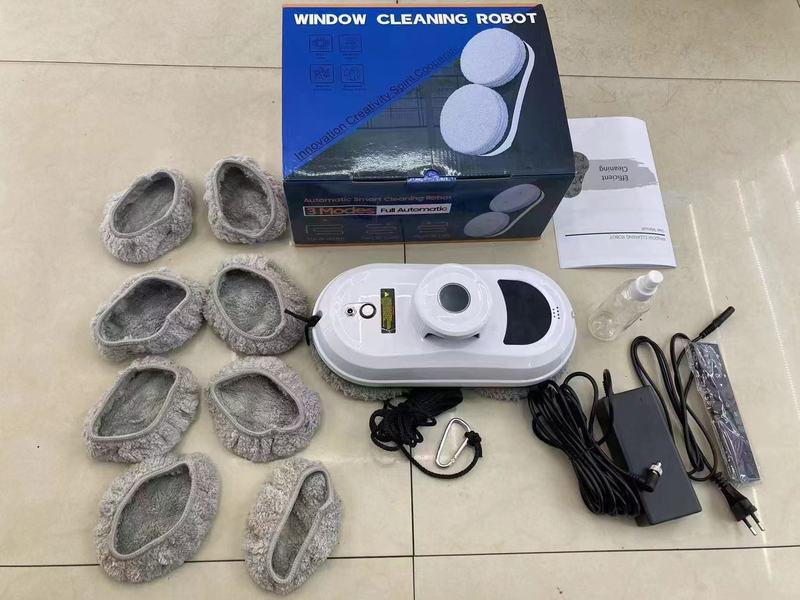 工場在庫あり W12 窓掃除ロボット ハイバージョン 90W 窓掃除機 3.75A 窓掃除機 10 布|undefined