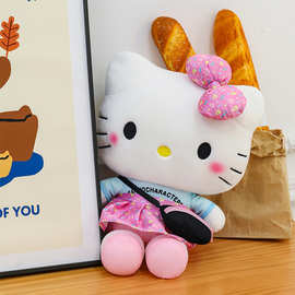 背包凯蒂猫公仔郊游kt猫玩偶大号毛绒玩具儿童抱枕娃娃生日礼物批