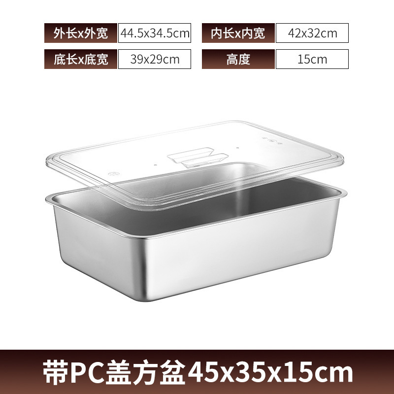 蓋付きステンレス製長方形野菜ボウル、仏具ボウル、ビュッフェサービングボウル、断熱テーブル、フードボウル|undefined
