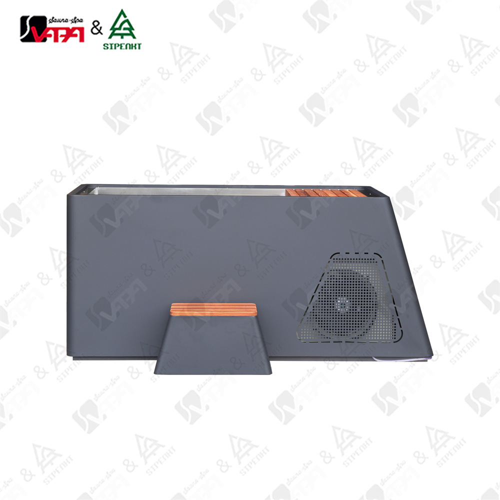 Factory direct stainless steel figure eight bath bucket spa cold water bathtub for 1 person use with chiller