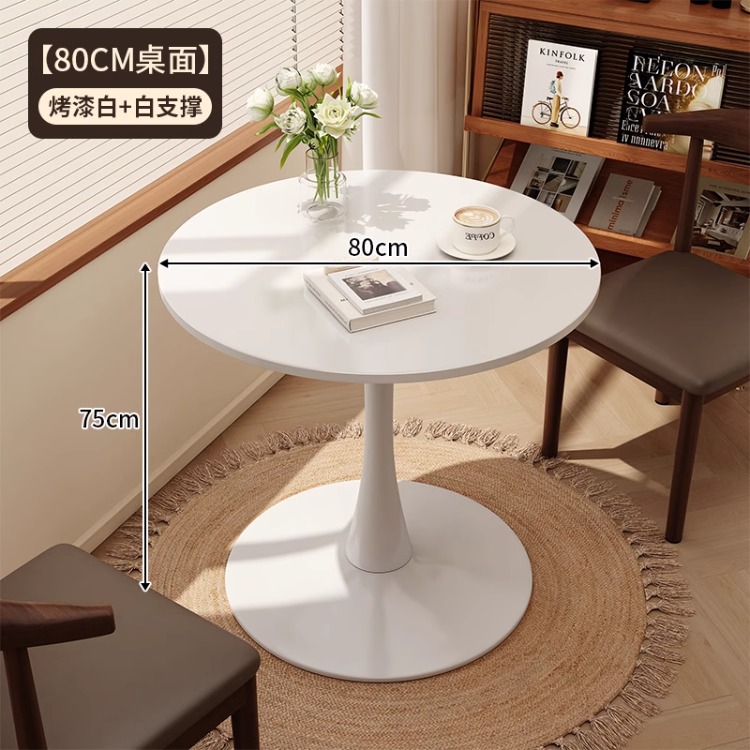 Mesa de centro, mesa de negociación de ocio, combinación de mesa y silla, sala de estar, mesa lateral para el hogar, mesa de café, balcón simple de tulipanes, mesa redonda pequeña