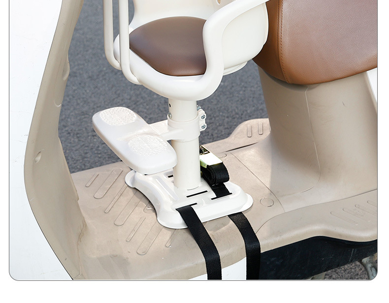 Electric Vehicle Child Seat Front-Mounted for Yadea, Aima, and Tailing Motorcycles and Electric Scooters, Safe Seat for Kids and Babies