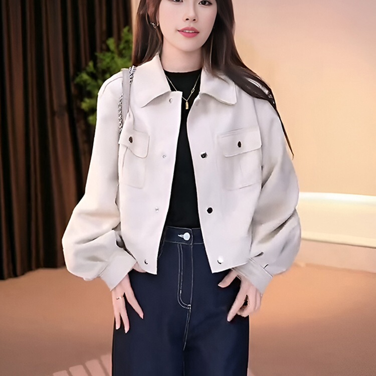 欣欣【XIAOAI】高定2025早秋新款时尚显设计感气质短外套女BN2504|undefined